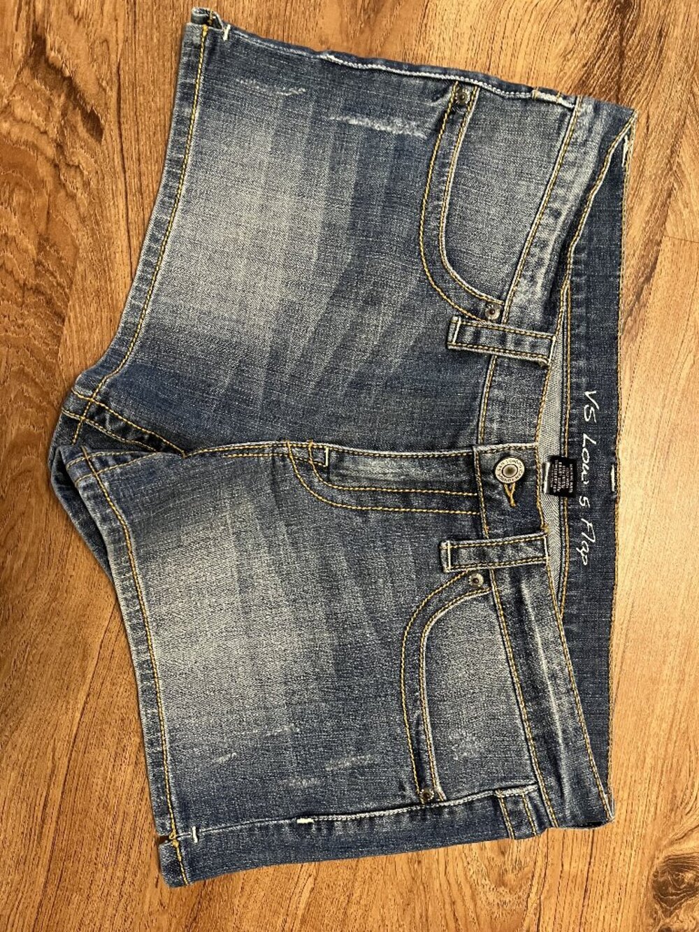 Women's Victoria's Secret VS Low 5 Five Flap Denim Cutoff Jean Shorts